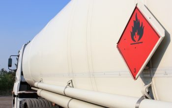 Fuel and flammable liquid tanker truck